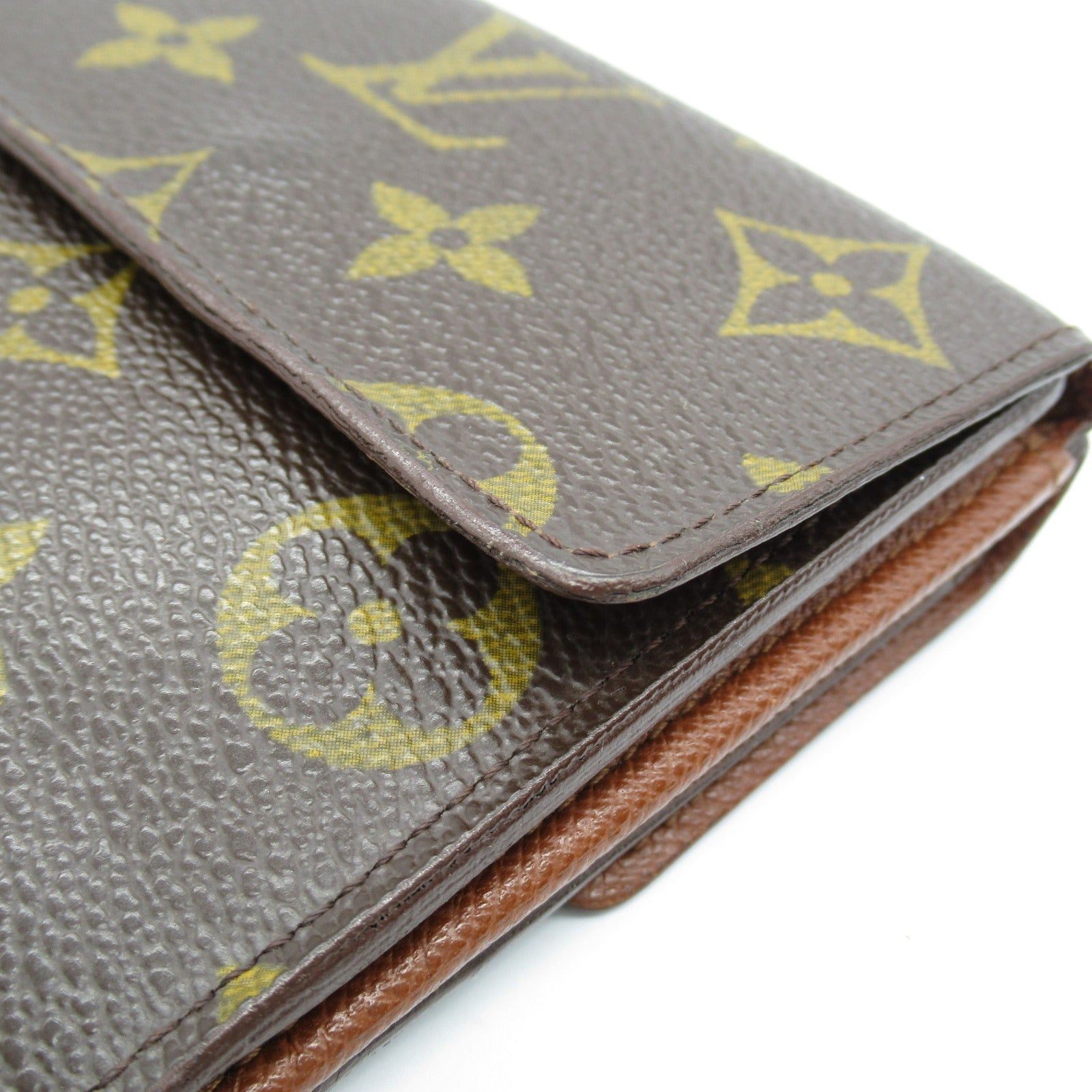 Louis Vuitton Louis Vuitton Porto Monnaie Vie Carte Credit Trifold Wallet Coated Canvas Monogram Brown Size ONE SIZE - 10 Thumbnail