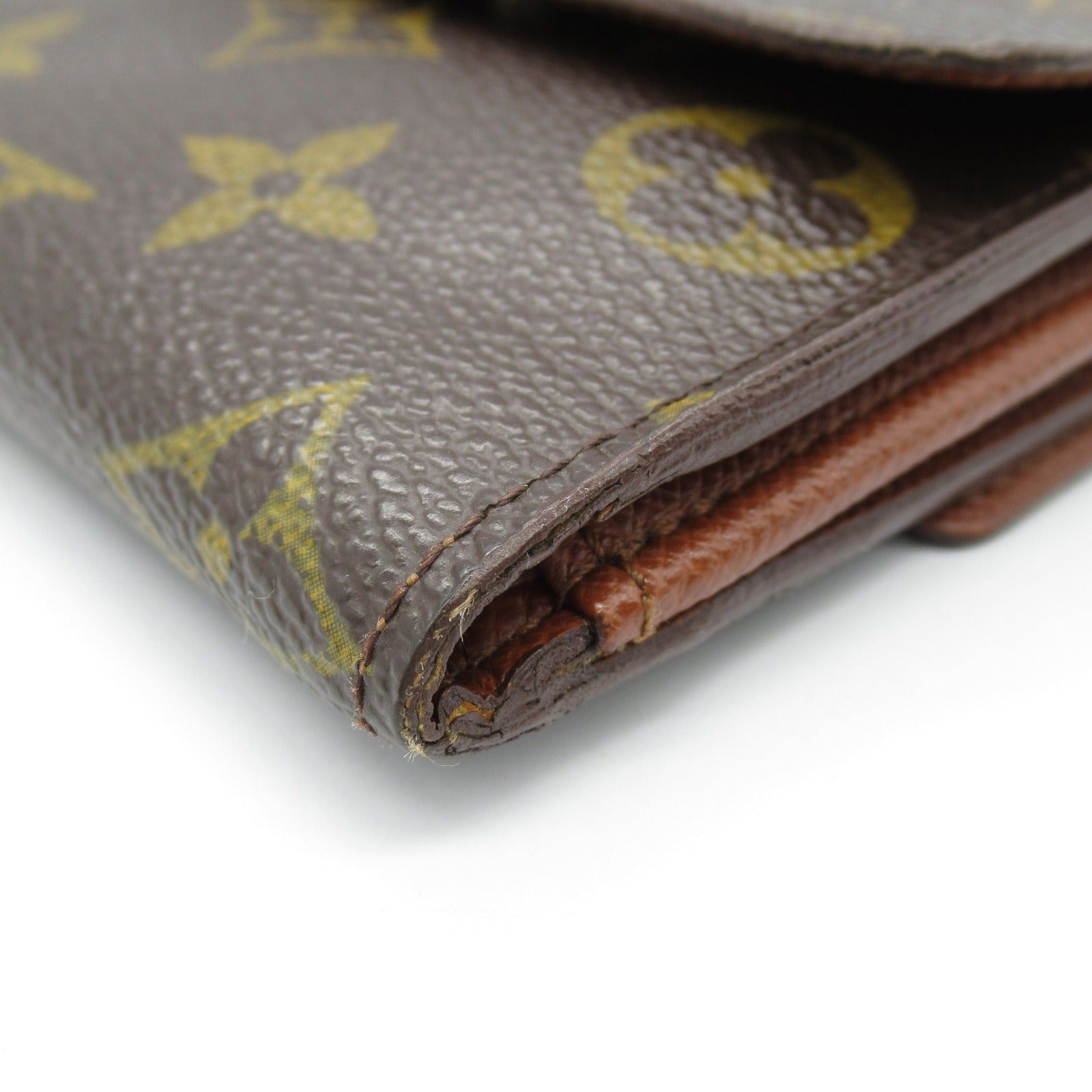 Louis Vuitton Louis Vuitton Porto Monnaie Vie Carte Credit Trifold Wallet Coated Canvas Monogram Brown Size ONE SIZE - 11 Thumbnail