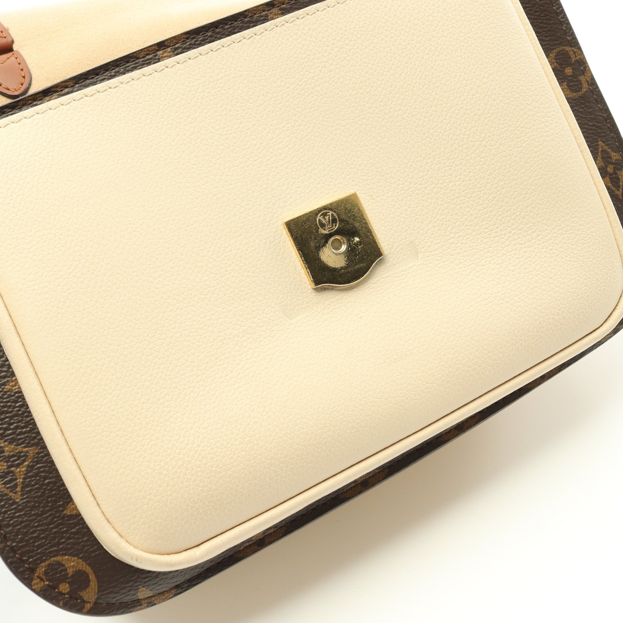 Louis Vuitton Louis Vuitton Vaugirard Pm Monogram Handbag Leather Brown Light Beige Size ONE SIZE - 11 Thumbnail