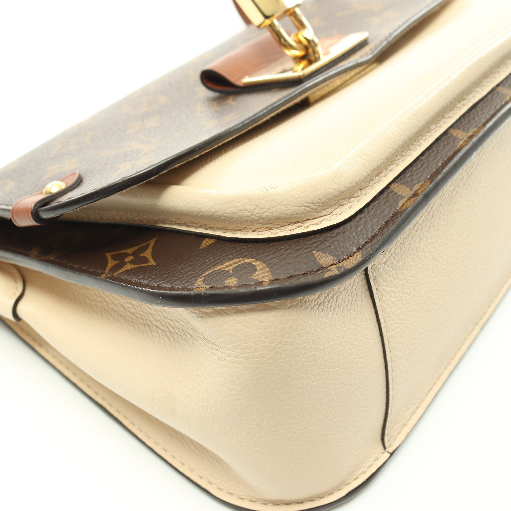 Louis Vuitton Louis Vuitton Vaugirard Pm Monogram Handbag Leather Brown Light Beige Size ONE SIZE - 9 Thumbnail