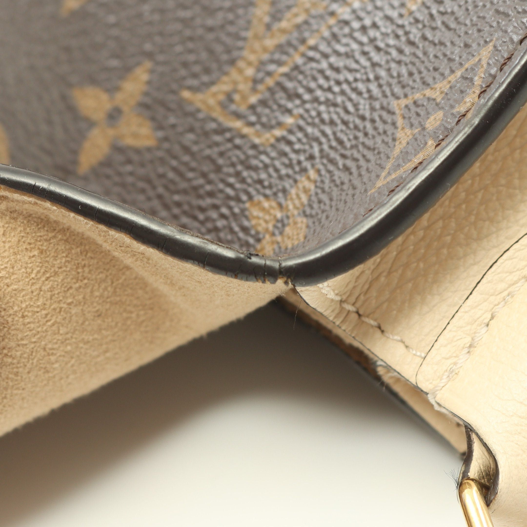 Louis Vuitton Louis Vuitton Vaugirard Pm Monogram Handbag Leather Brown Light Beige Size ONE SIZE - 8 Thumbnail