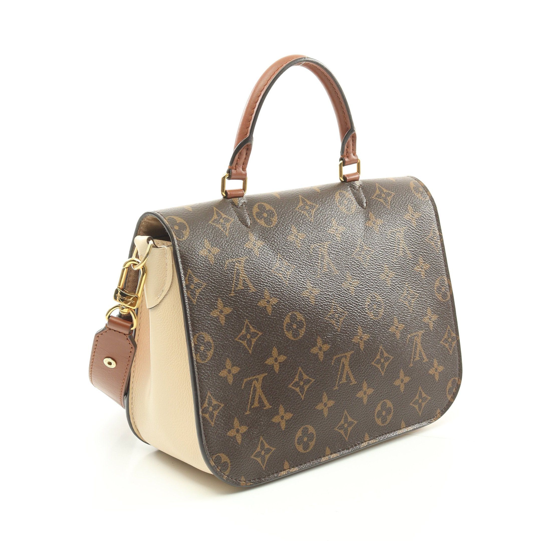 Louis Vuitton Louis Vuitton Vaugirard Pm Monogram Handbag Leather Brown Light Beige Size ONE SIZE - 2 Thumbnail