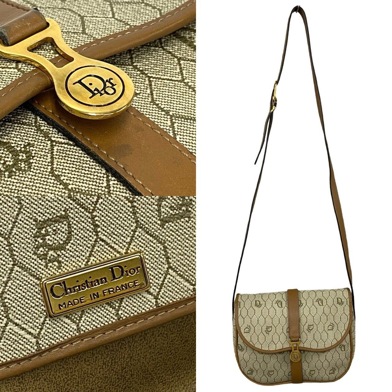 Dior Dior Shoulder Bag Neutrals Leather Size ONE SIZE - 3 Thumbnail