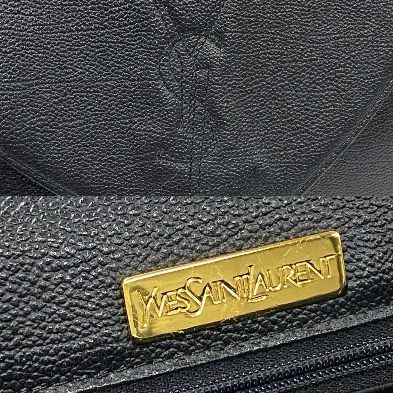 Yves Saint Laurent Handbag Black Leather