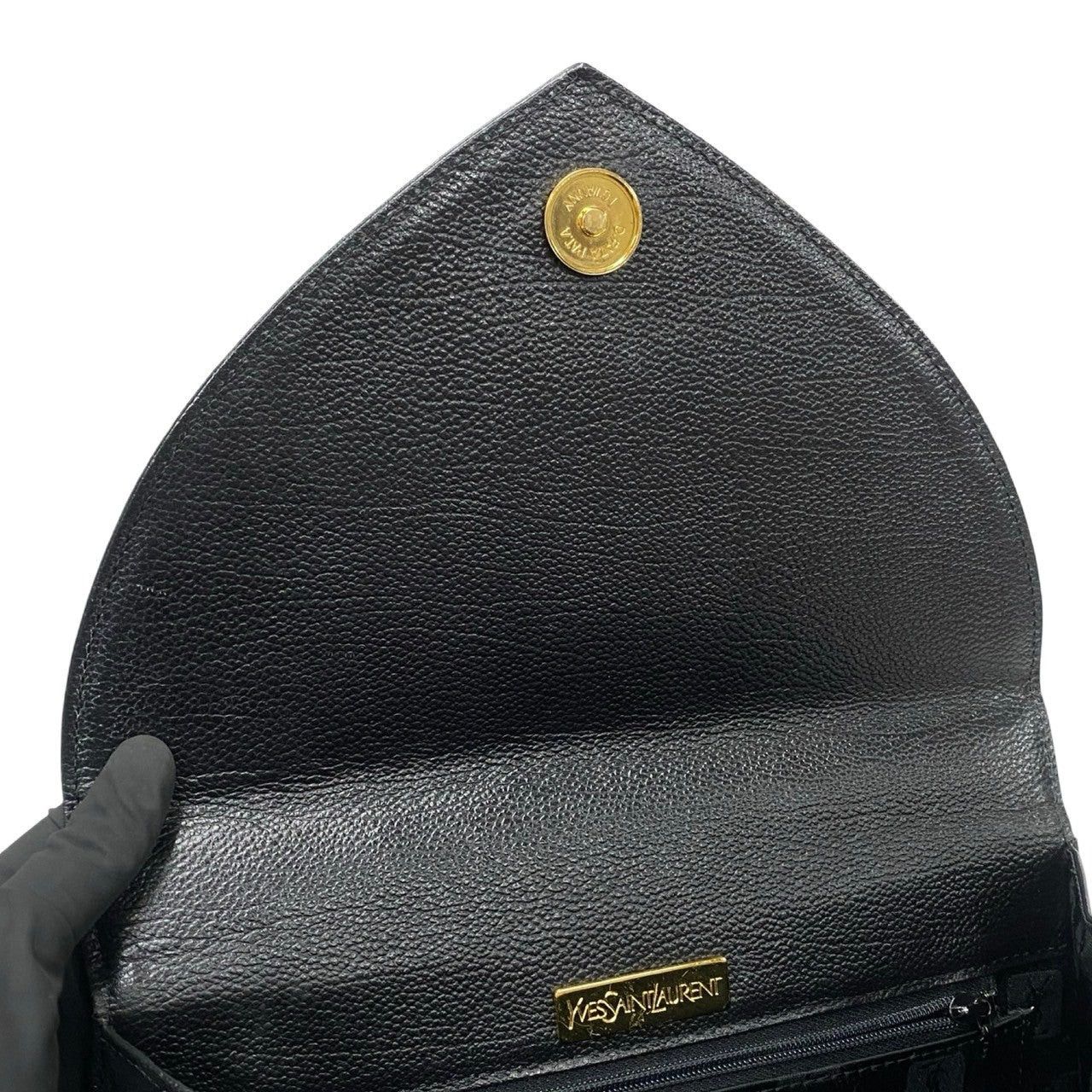 Yves Saint Laurent Handbag Black Leather
