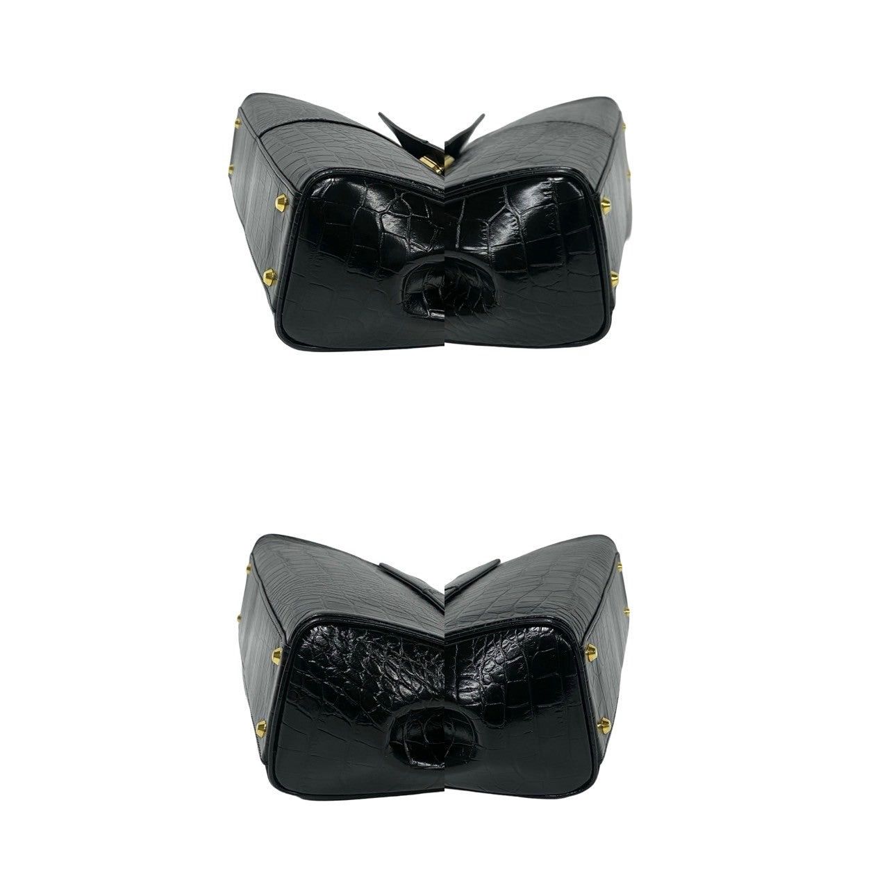 Yves Saint Laurent Yves Saint Laurent Handbag Black Leather Size ONE SIZE - 7 Thumbnail