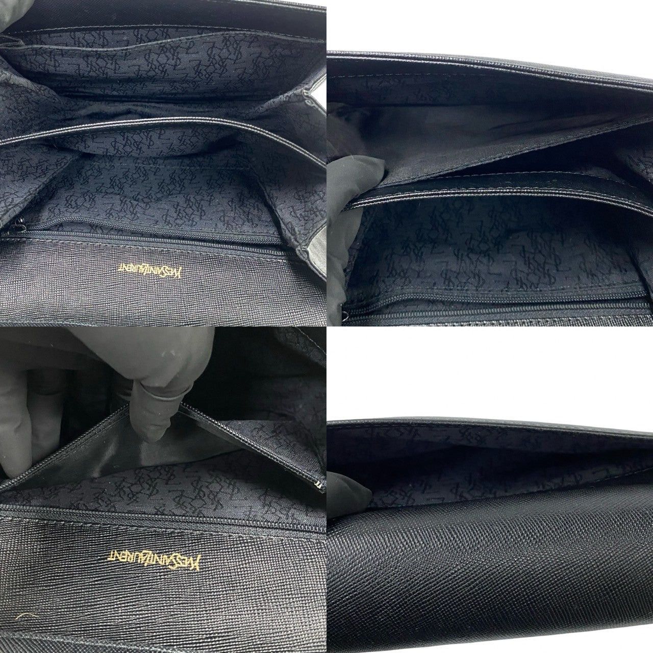 Yves Saint Laurent Yves Saint Laurent Shoulder Bag Black Leather Size ONE SIZE - 9 Thumbnail