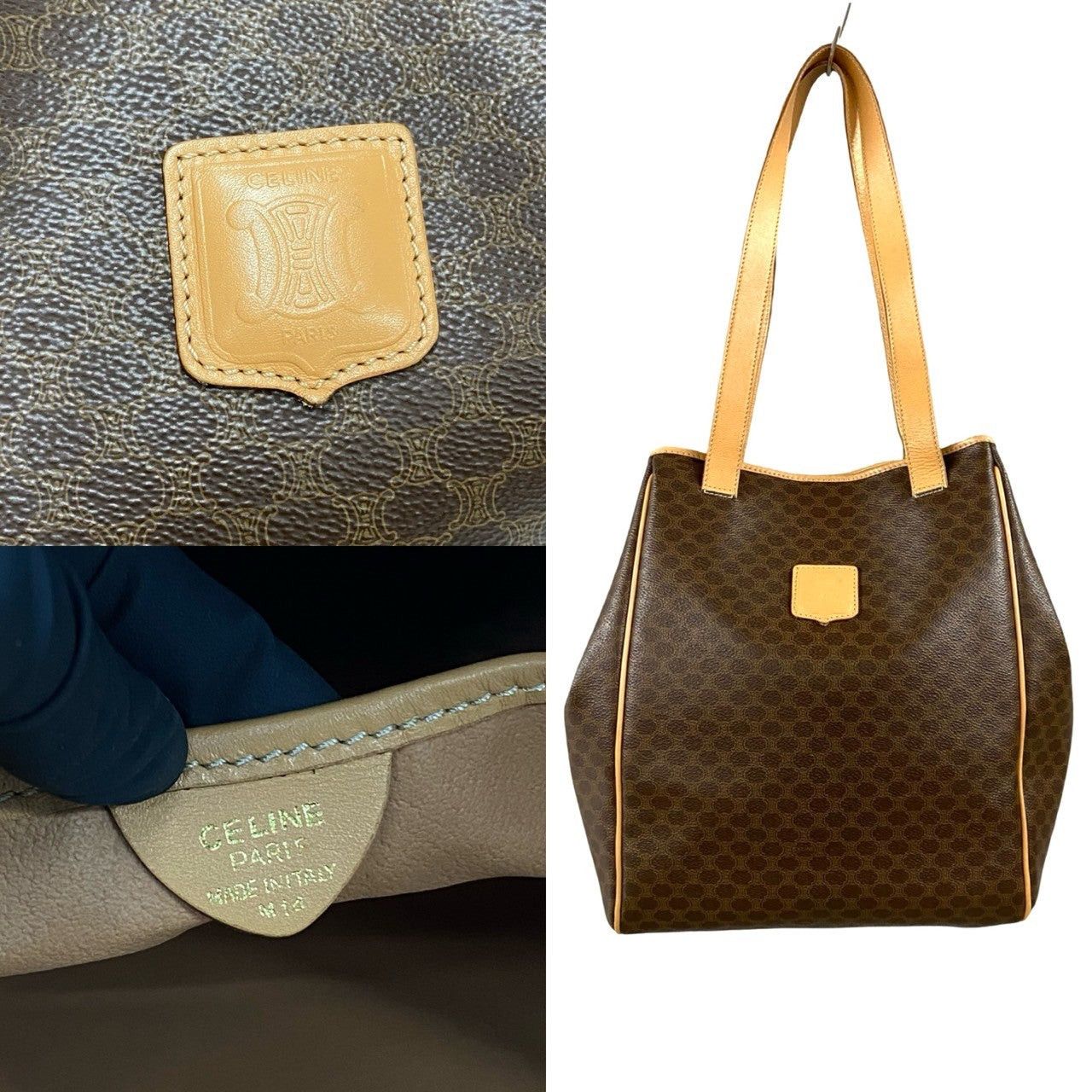 Celine Celine Tote Bag Brown Leather Size ONE SIZE - 3 Thumbnail
