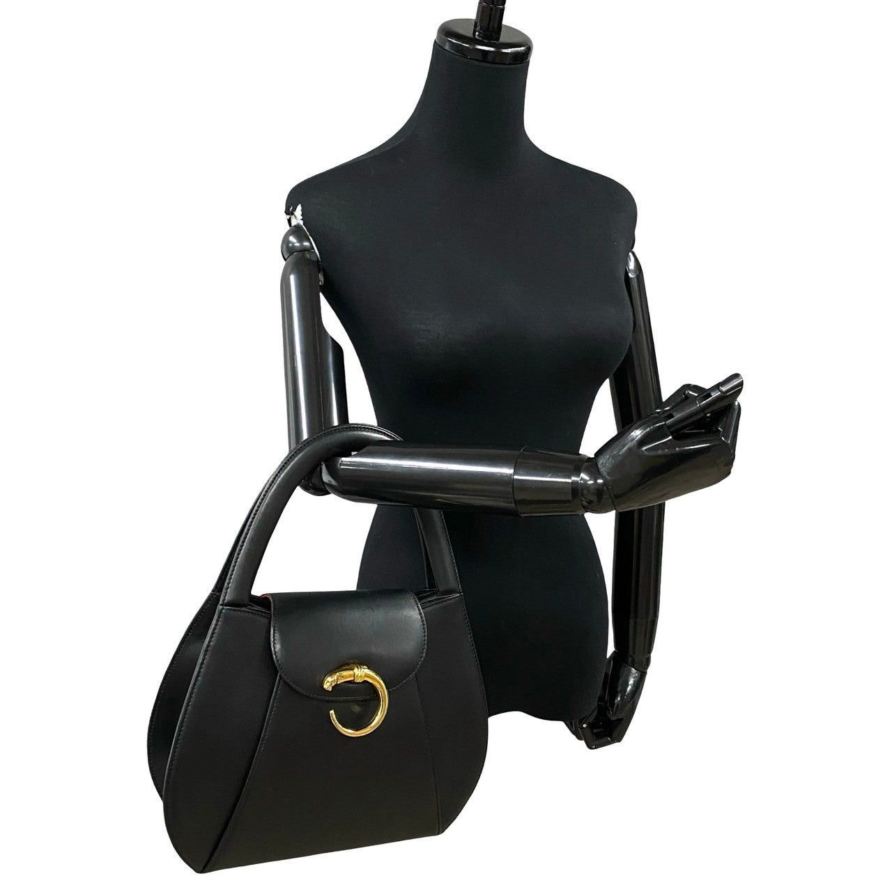 Cartier Cartier Handbag Black Leather Size ONE SIZE - 2 Thumbnail