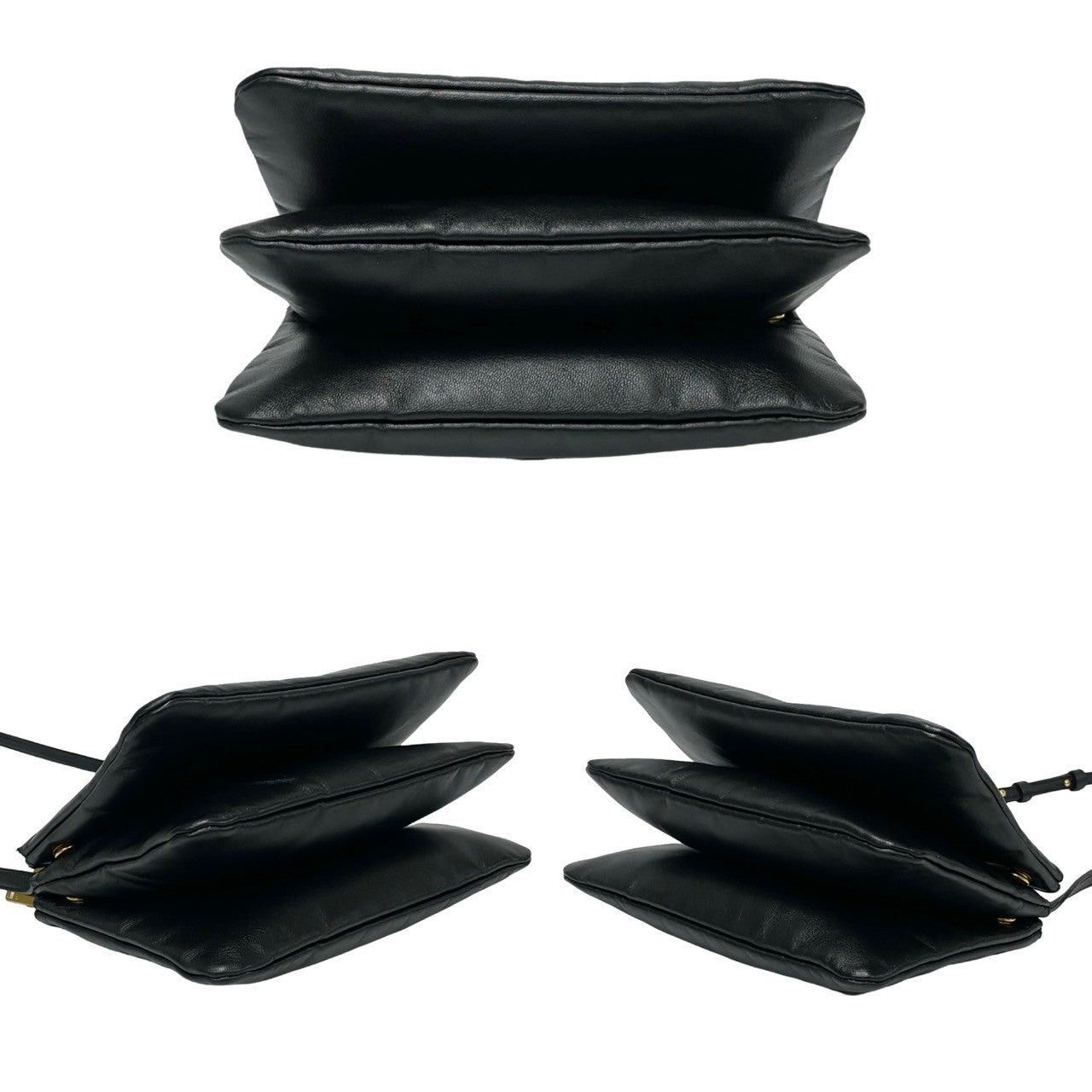 Celine Celine Shoulder Bag Black Leather Size ONE SIZE - 6 Thumbnail