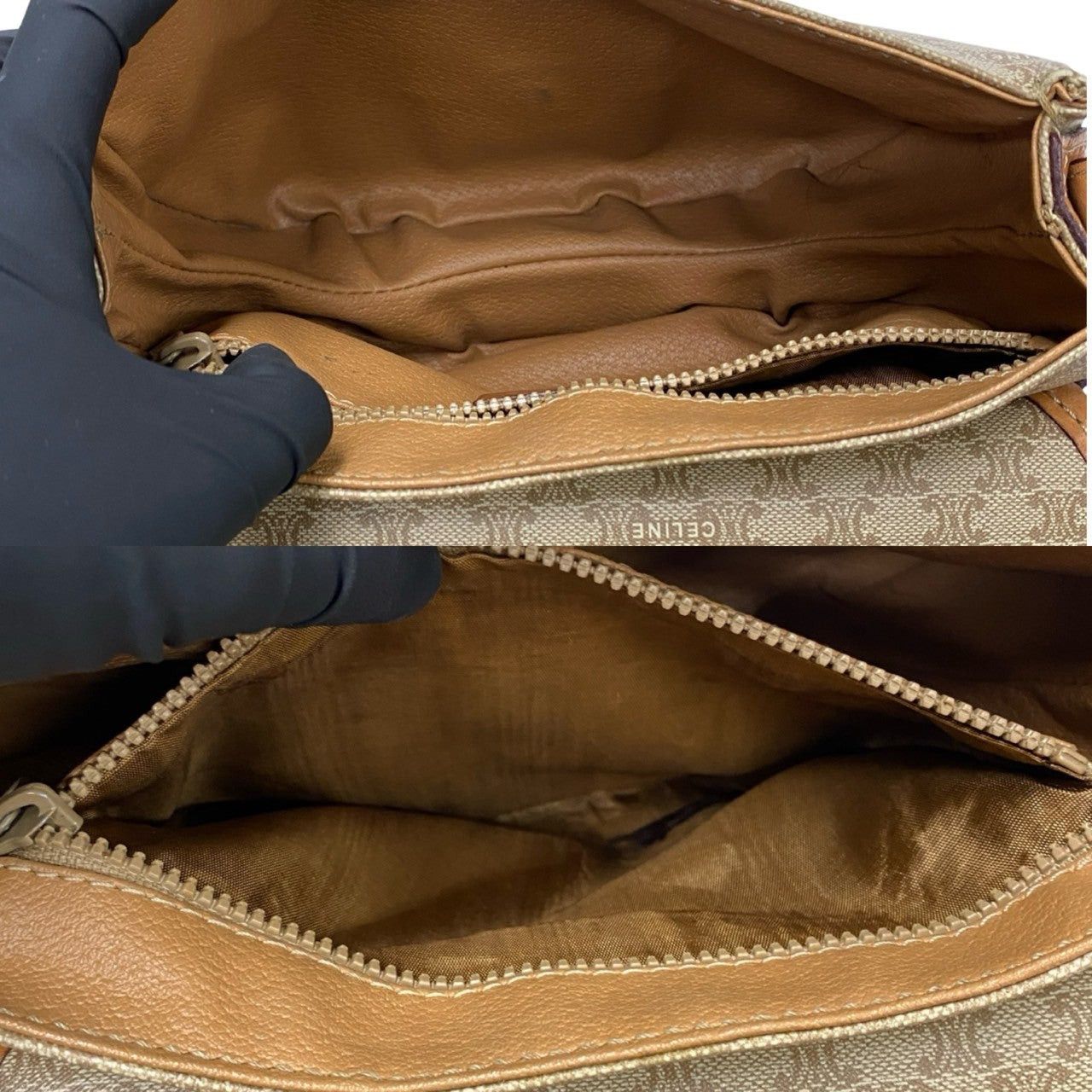 Celine Celine Shoulder Bag Neutrals Leather Size ONE SIZE - 9 Thumbnail