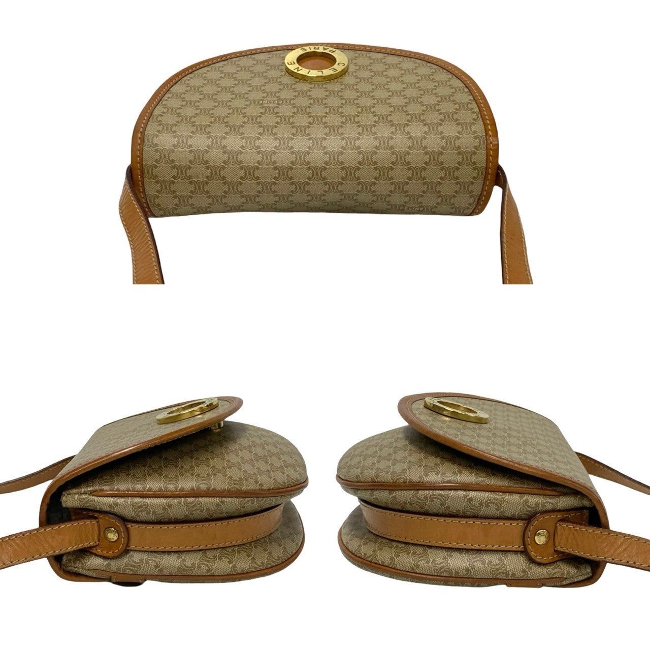 Celine Celine Shoulder Bag Neutrals Leather Size ONE SIZE - 5 Thumbnail