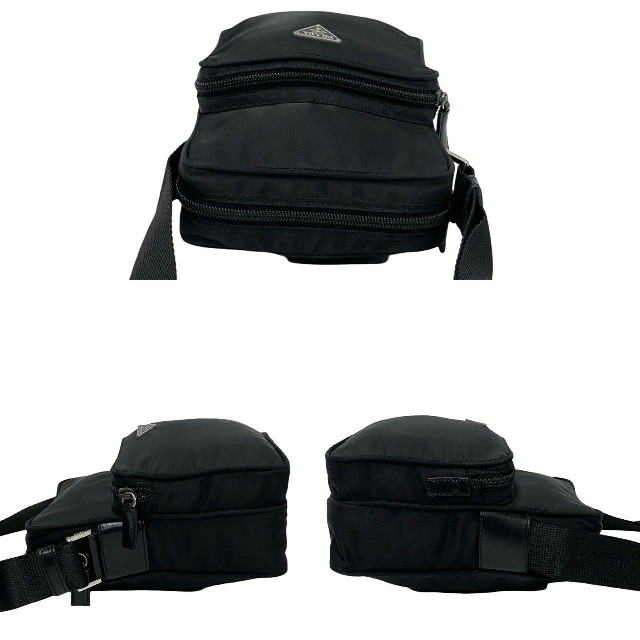 Prada Prada Shoulder Bag Black Leather Size ONE SIZE - 5 Thumbnail