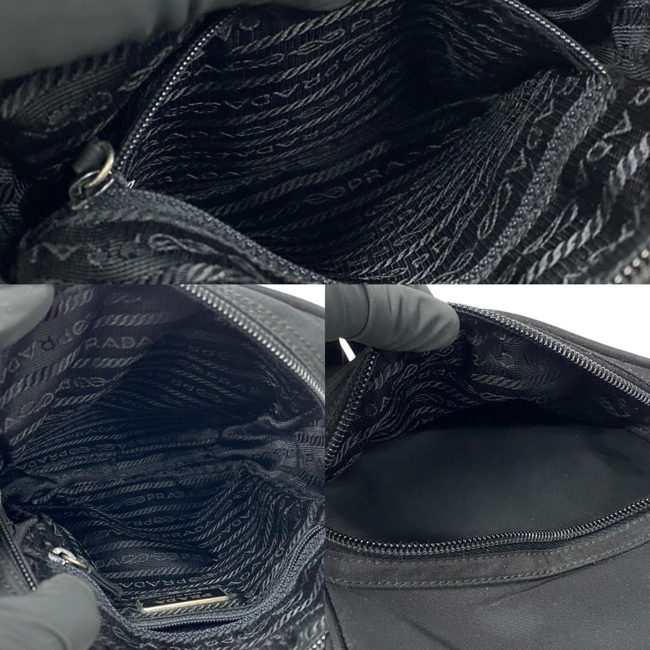 Prada Prada Shoulder Bag Black Leather Size ONE SIZE - 8 Thumbnail