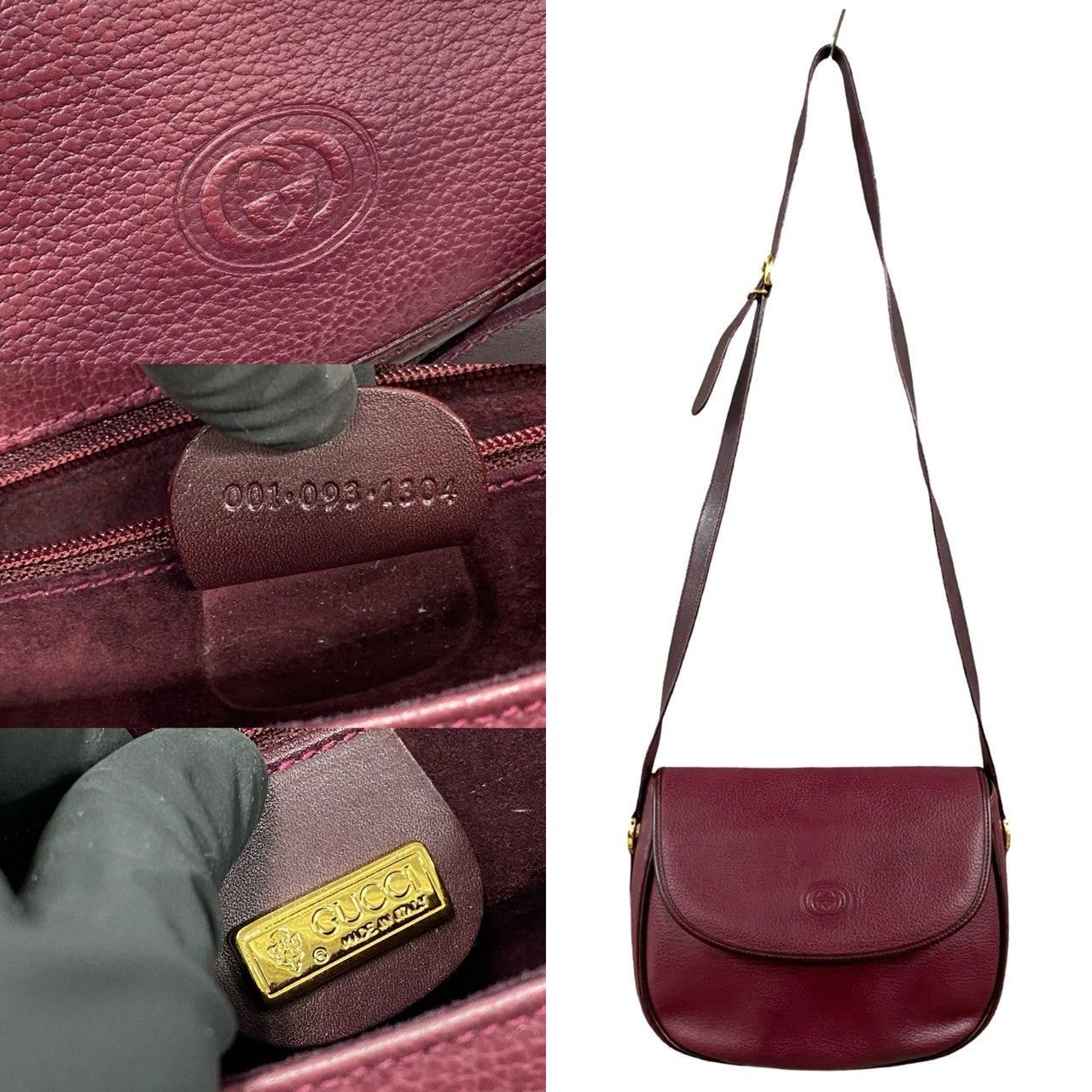 Gucci Gucci Shoulder Bag Purple Leather Size ONE SIZE - 3 Thumbnail