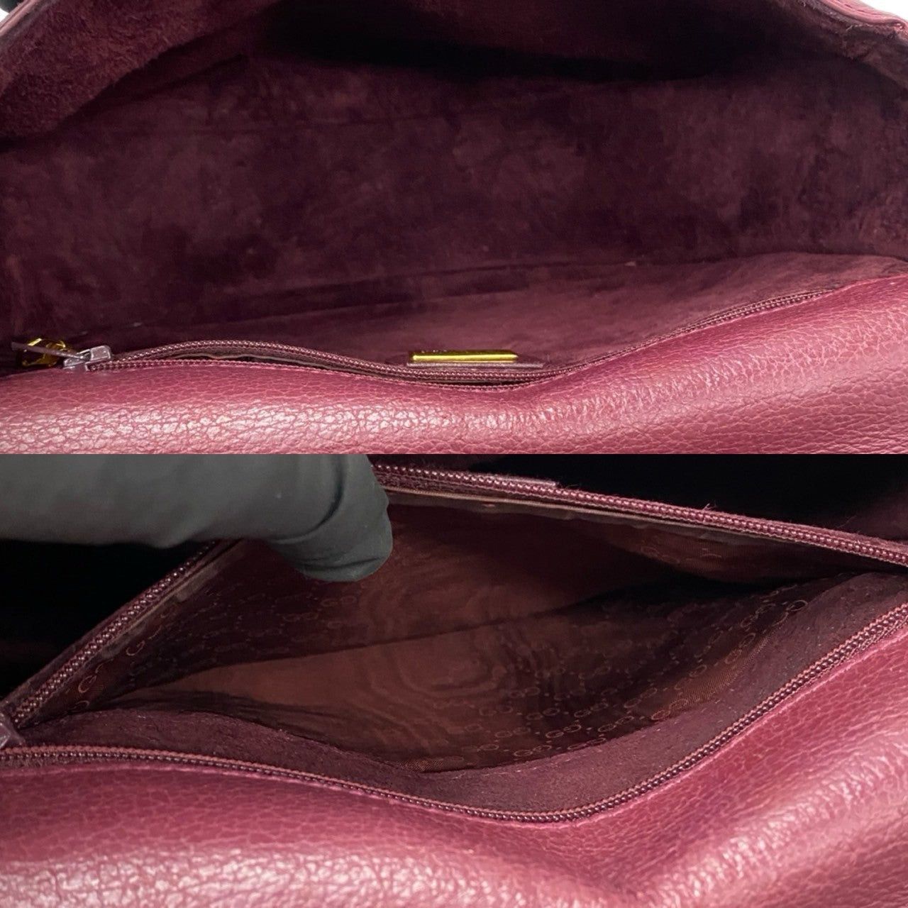 Gucci Gucci Shoulder Bag Purple Leather Size ONE SIZE - 9 Thumbnail