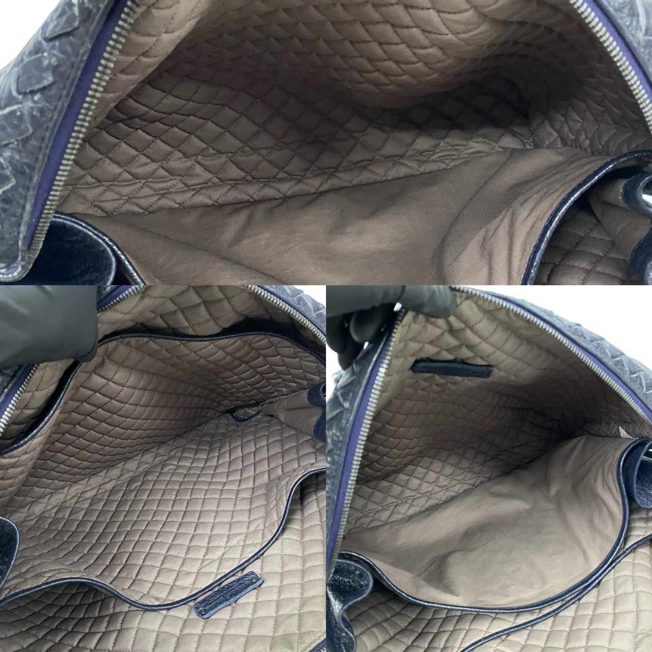 Bottega Veneta Bottega Veneta Handbag Blue Leather Size ONE SIZE - 8 Thumbnail