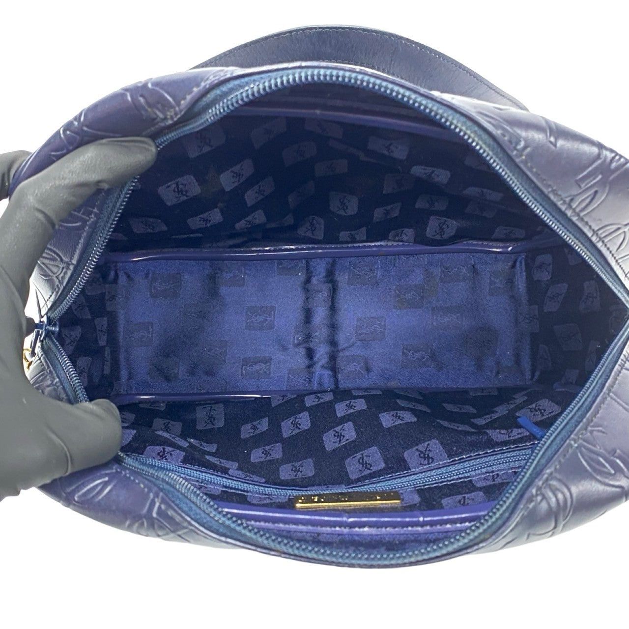 Yves Saint Laurent Yves Saint Laurent Handbag Blue Leather Size ONE SIZE - 8 Thumbnail