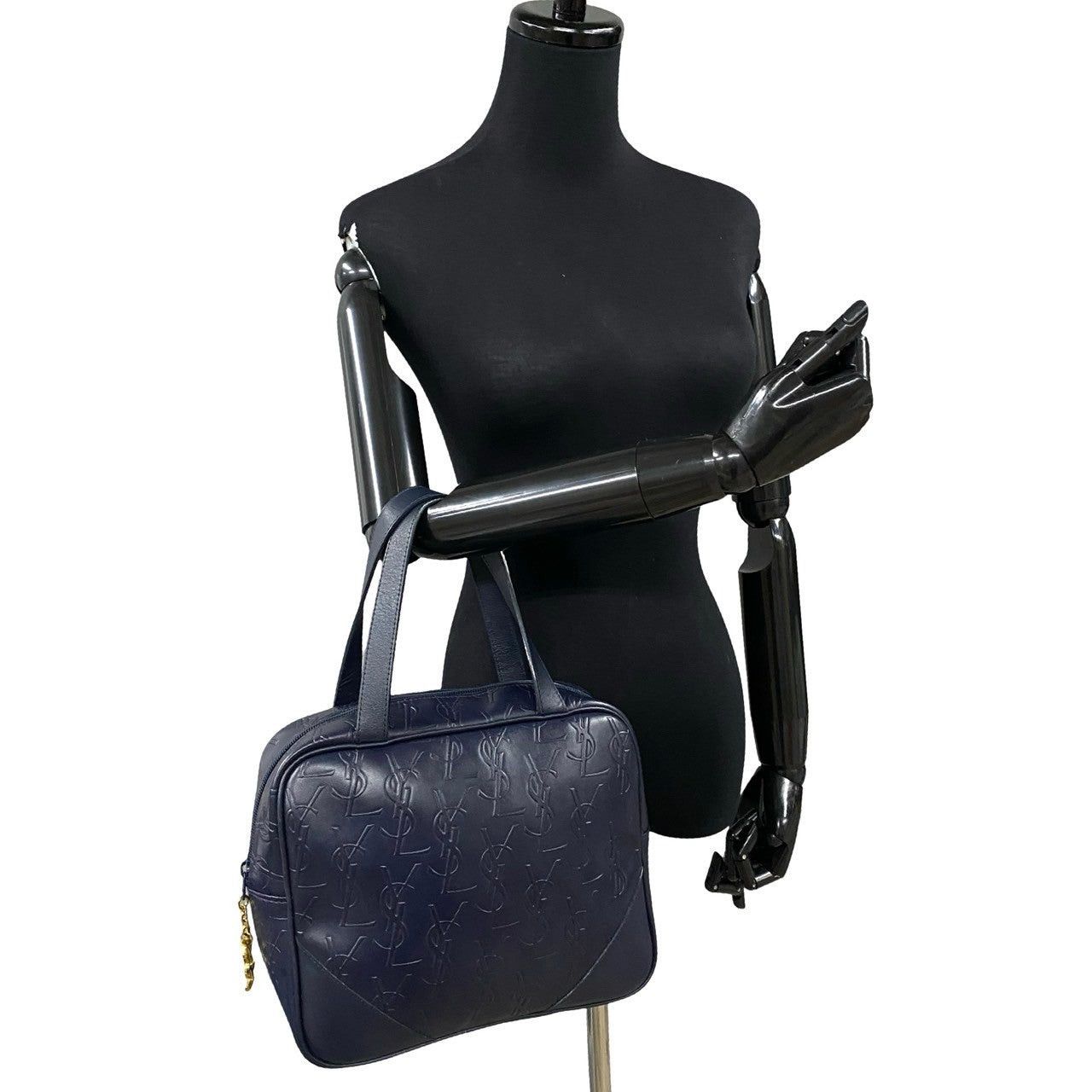 Yves Saint Laurent Yves Saint Laurent Handbag Blue Leather Size ONE SIZE - 2 Thumbnail