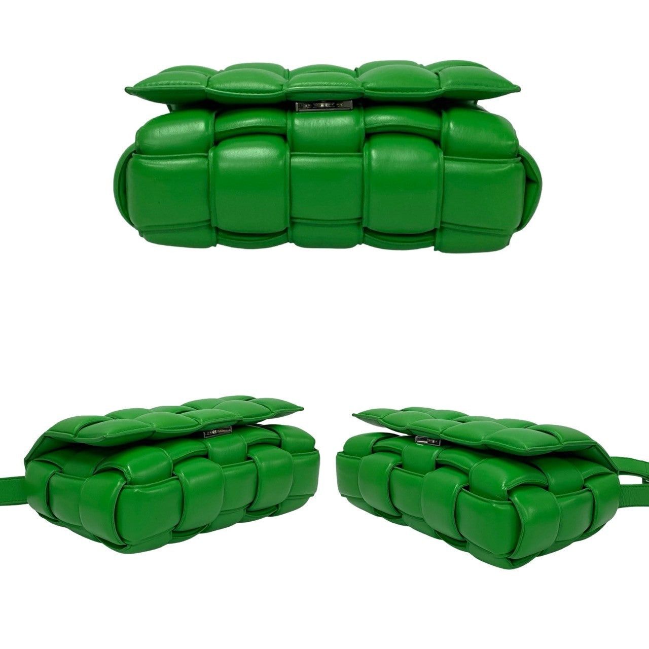 Bottega Veneta Bottega Veneta Shoulder Bag Green Leather Size ONE SIZE - 6 Thumbnail