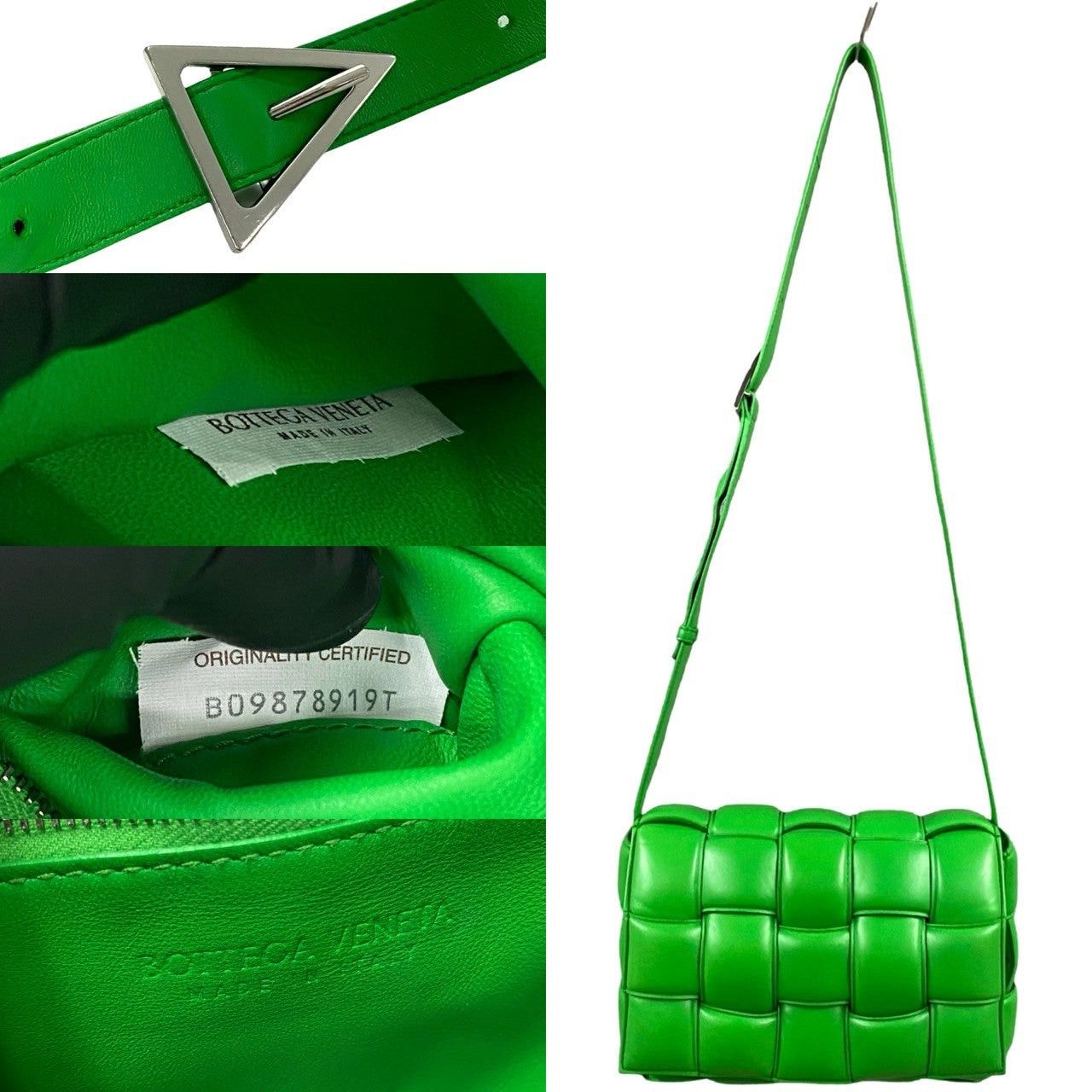 Bottega Veneta Bottega Veneta Shoulder Bag Green Leather Size ONE SIZE - 3 Thumbnail