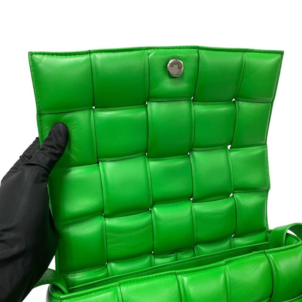 Bottega Veneta Bottega Veneta Shoulder Bag Green Leather Size ONE SIZE - 8 Thumbnail