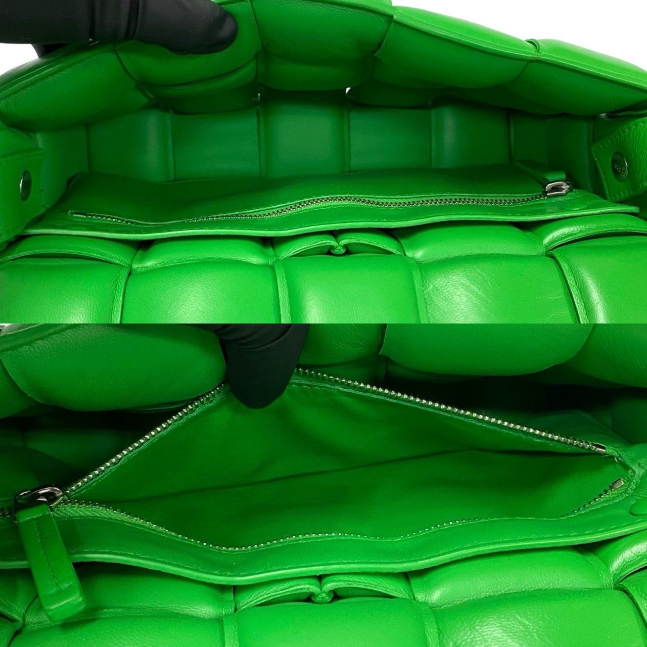Bottega Veneta Bottega Veneta Shoulder Bag Green Leather Size ONE SIZE - 9 Thumbnail