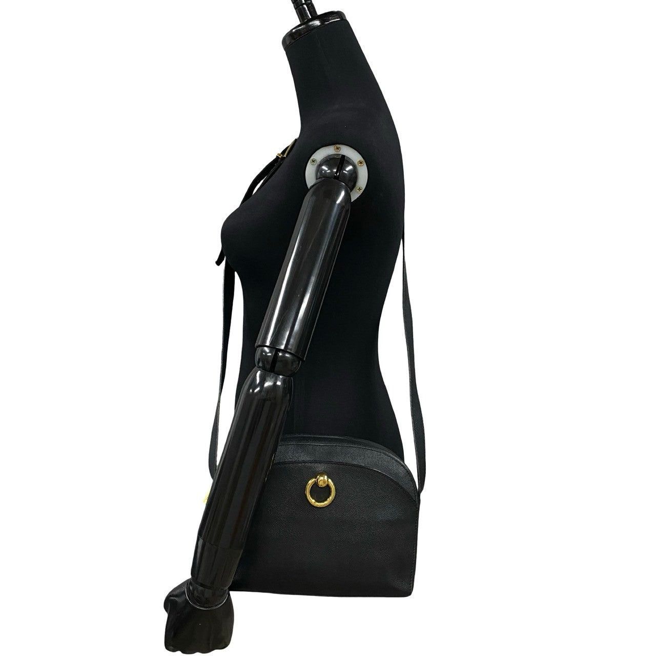 Celine Celine Shoulder Bag Black Leather Size ONE SIZE - 2 Thumbnail