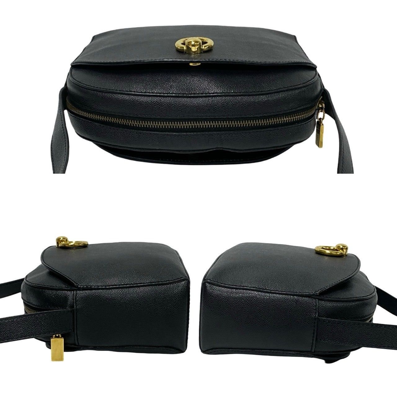 Celine Celine Shoulder Bag Black Leather Size ONE SIZE - 5 Thumbnail