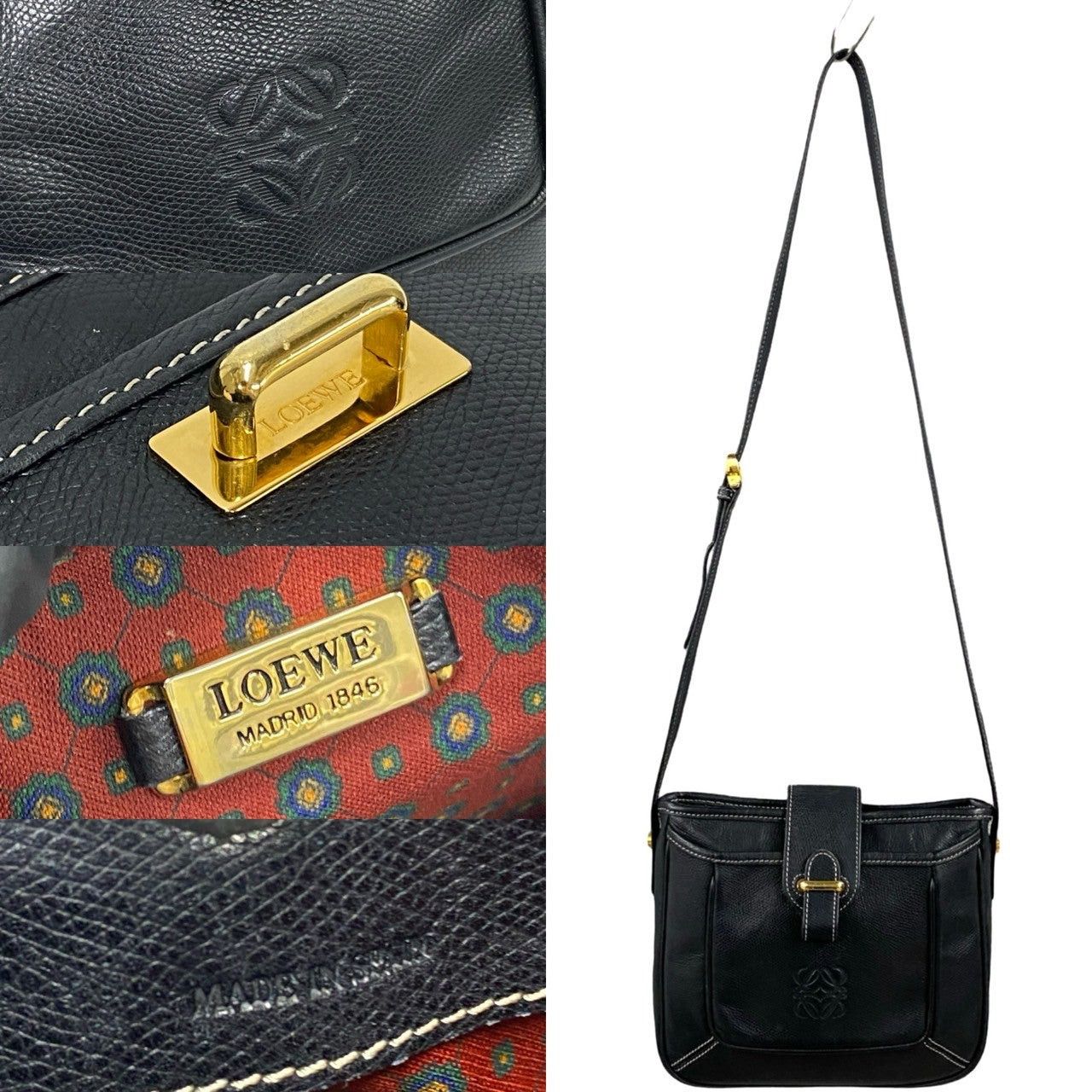 Loewe Loewe Shoulder Bag Blue Leather Size ONE SIZE - 3 Thumbnail
