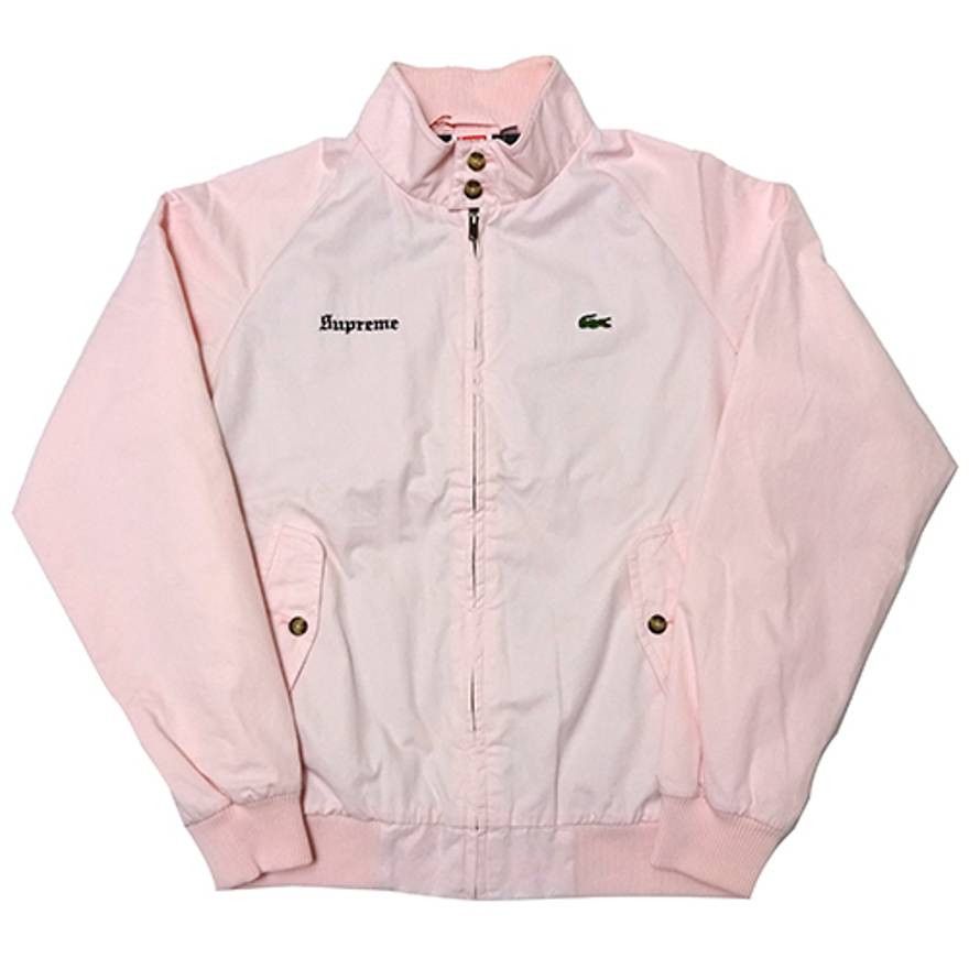 Lacoste × Supreme Supreme x Lacoste Harrington Jacket Pink | Grailed