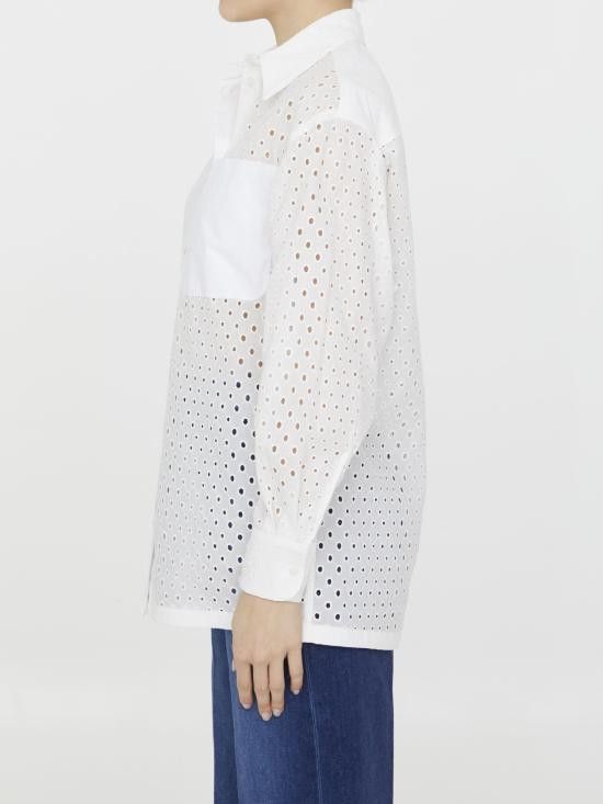 Kenzo KENZO Women Shirts FD52CH078 WHITE Size XS / US 0-2 / IT 36-38 - 3 Thumbnail
