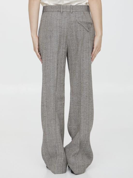 Bottega Veneta BOTTEGA VENETA Women Straight Pants 749965 BROWN Size 27" / US 4 / IT 40 - 4 Thumbnail