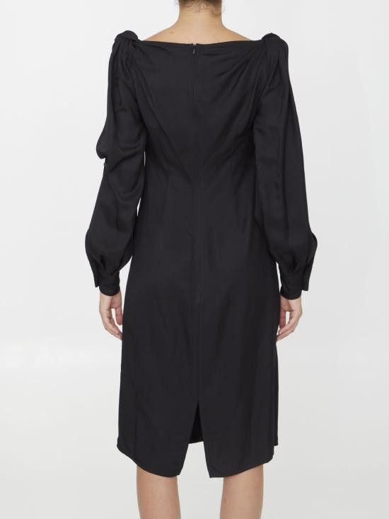 Bottega Veneta BOTTEGA VENETA Women Mid Skirts 750275 BLACK Size S / US 4 / IT 40 - 4 Thumbnail