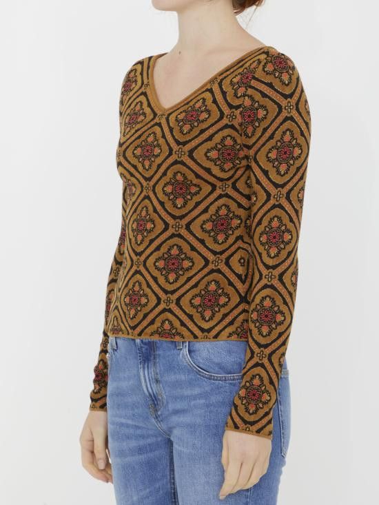 Etro ETRO Women Sweater 11926 BROWN Size M / US 6-8 / IT 42-44 - 2 Thumbnail