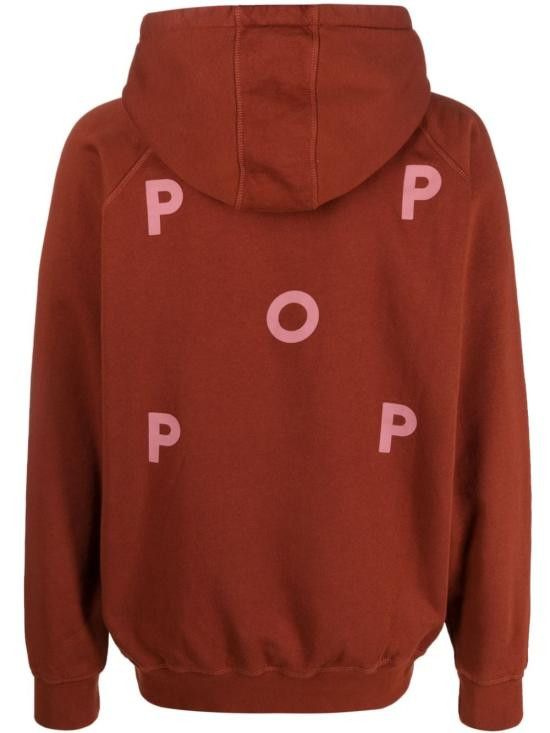 Pop Trading Company POP TRADING COMPANY Men Hoodies POPAW2301011 FIREDBRICK Red Size US L / EU 52-54 / 3 - 2 Thumbnail