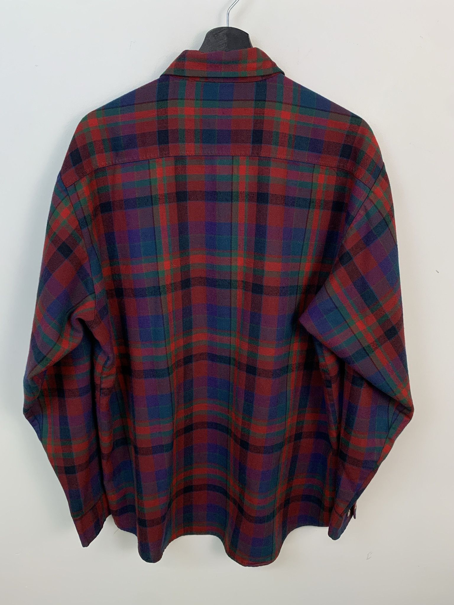 Flannel × Vintage Vintage Flannel 1990s Red Check Flannel Top Size Large Tall Size US L / EU 52-54 / 3 - 3 Thumbnail
