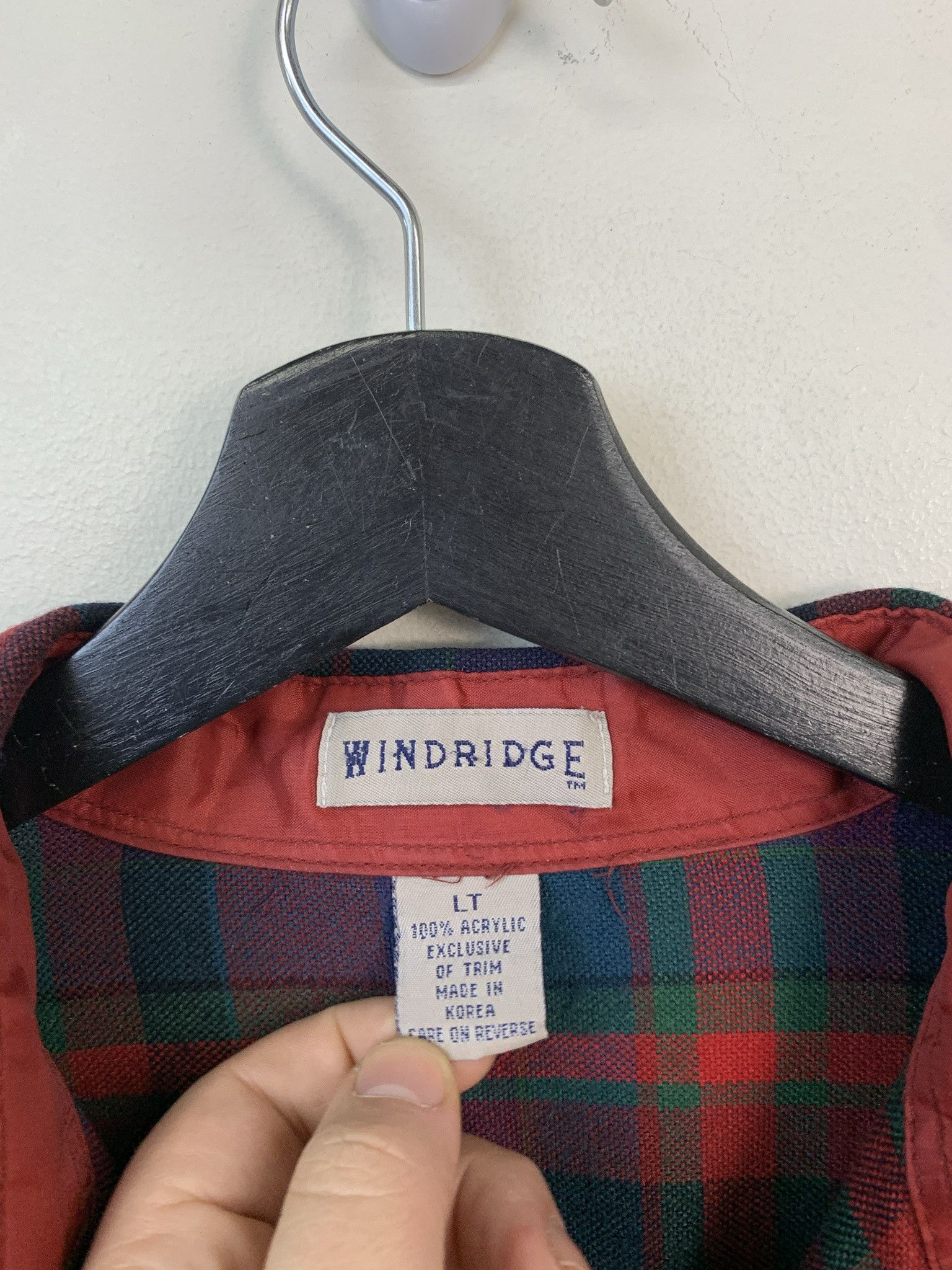 Flannel × Vintage Vintage Flannel 1990s Red Check Flannel Top Size Large Tall Size US L / EU 52-54 / 3 - 2 Thumbnail