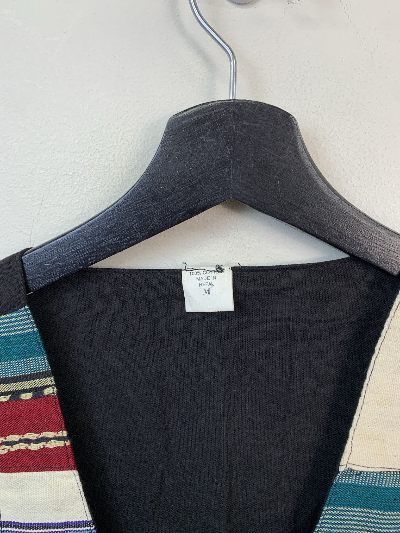 Other Vintage Nepalese Hand Made 1980s Vest Cut and Sew Pattern Size S Size US S / EU 44-46 / 1 - 2 Thumbnail