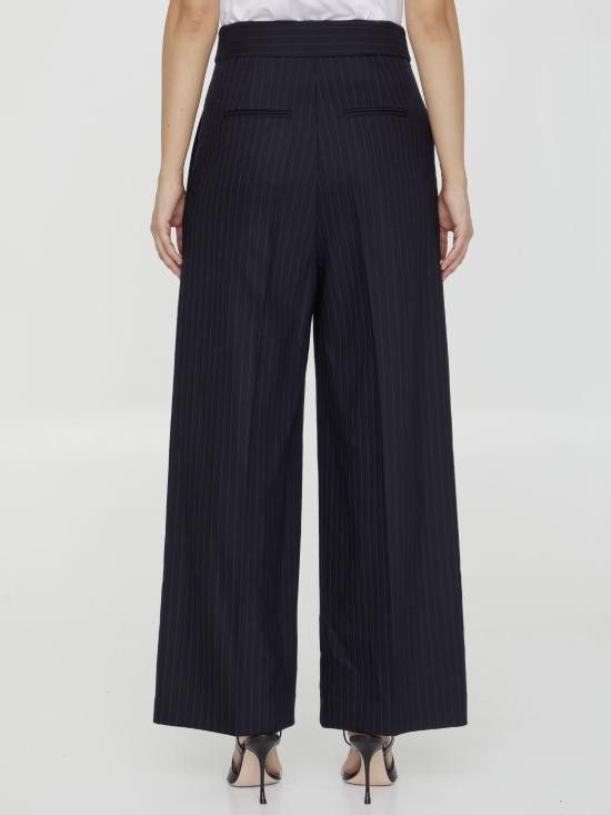 KHAITE KHAITE Women Straight Pants 3133562 BLUE Size 27" / US 4 / IT 40 - 4 Thumbnail