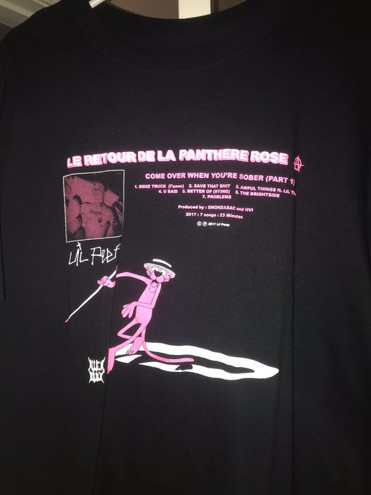 Lil peep pink panther hot sale shirt