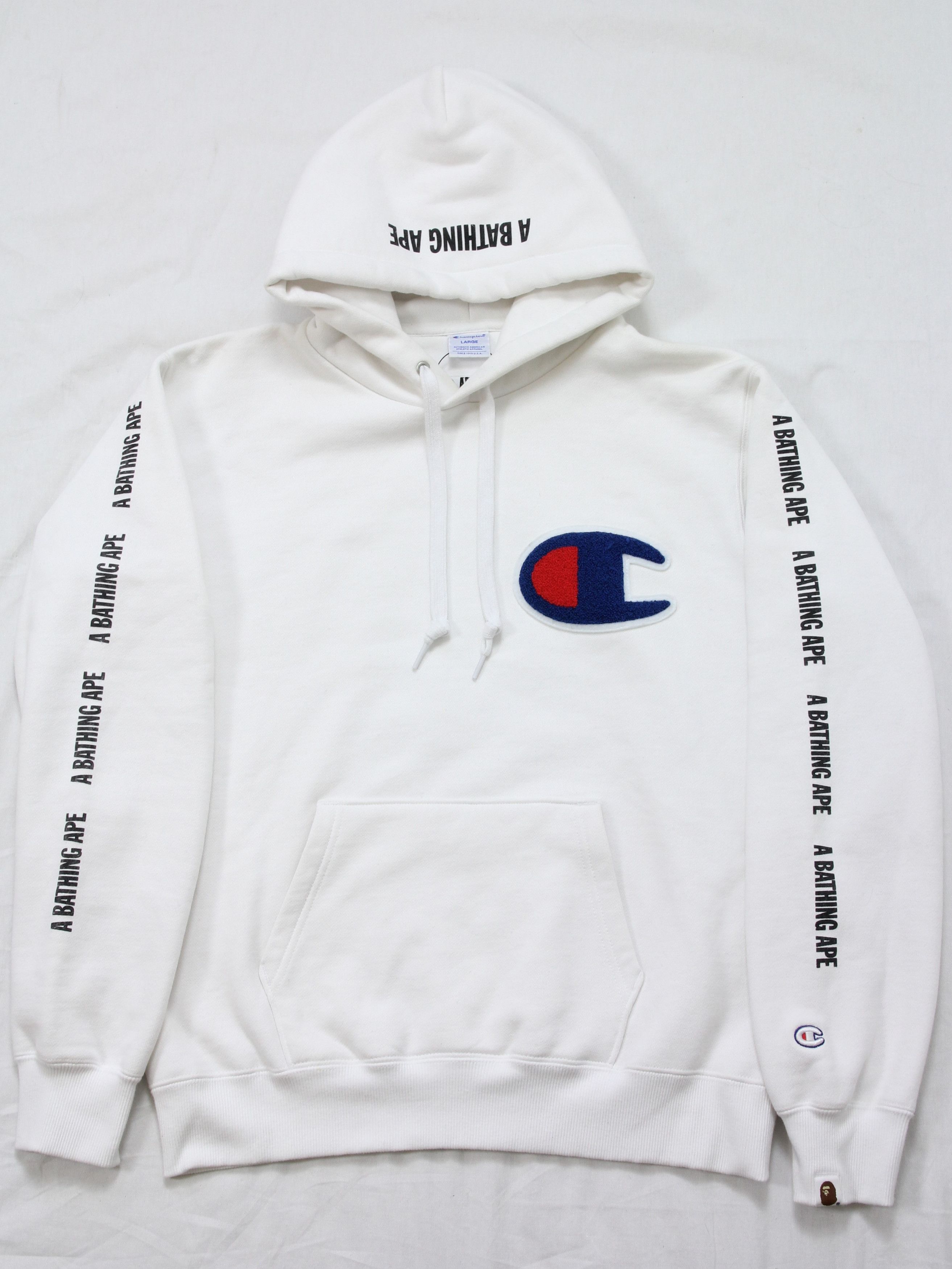 A bathing ape sale x champion hoodie