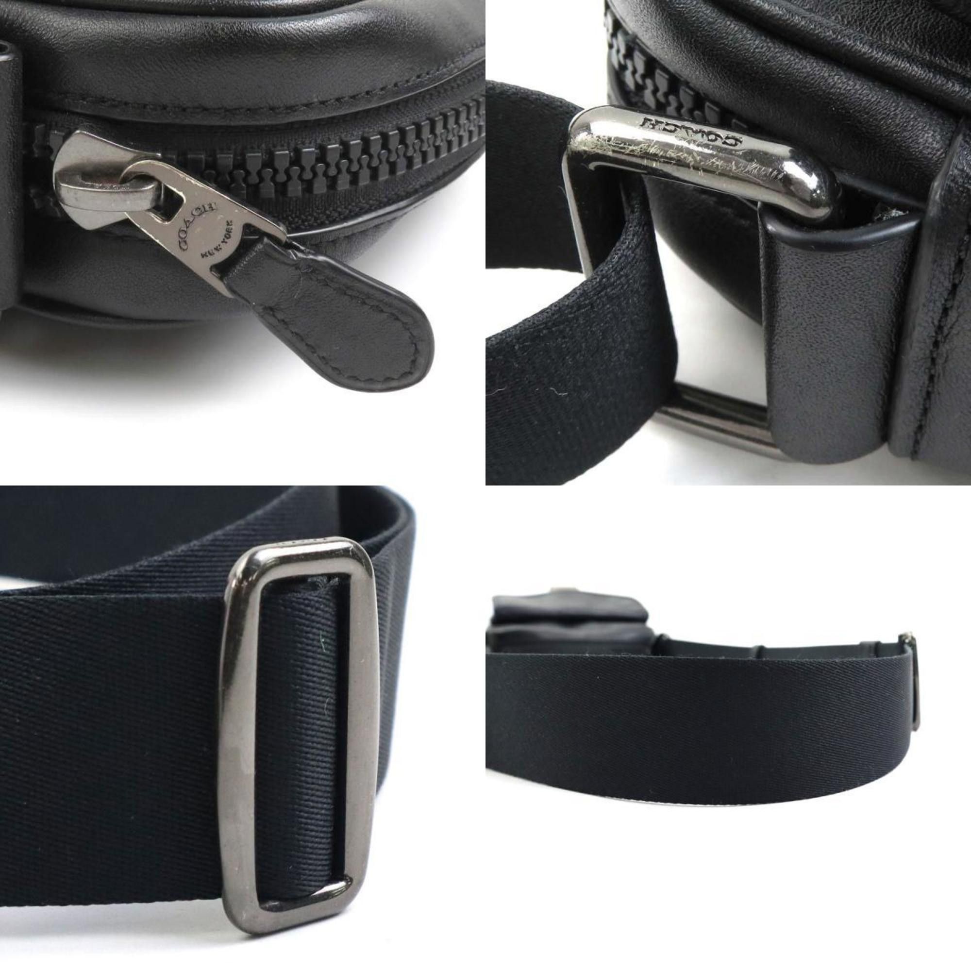 Coach Coach shoulder bag leather black men's h30722k Size ONE SIZE - 4 Thumbnail
