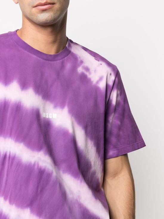 MSGM MSGM Men T-Shirts 3040MM183 21709472 Purple Size US S / EU 44-46 / 1 - 5 Thumbnail