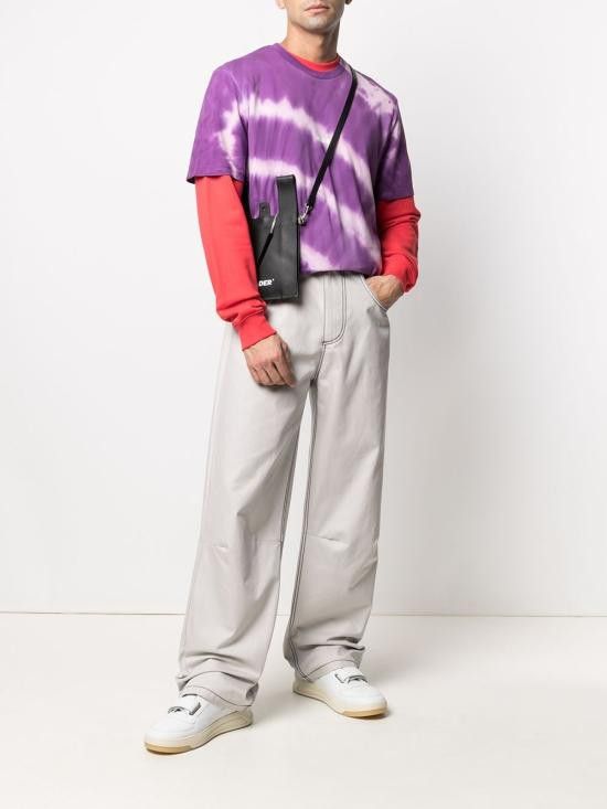 MSGM MSGM Men T-Shirts 3040MM183 21709472 Purple Size US S / EU 44-46 / 1 - 2 Thumbnail
