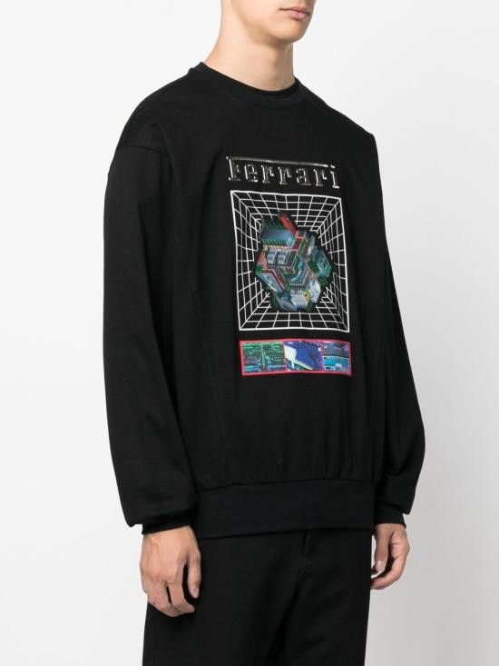 Ferrari FERRARI Men Hoodies 47622 01 Black Size US L / EU 52-54 / 3 - 3 Thumbnail