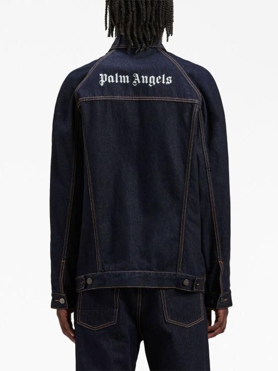 Palm Angels PALM ANGELS Men Jacket PMYE038F23DEN001 4601 Blue Size US M / EU 48-50 / 2 - 3 Thumbnail