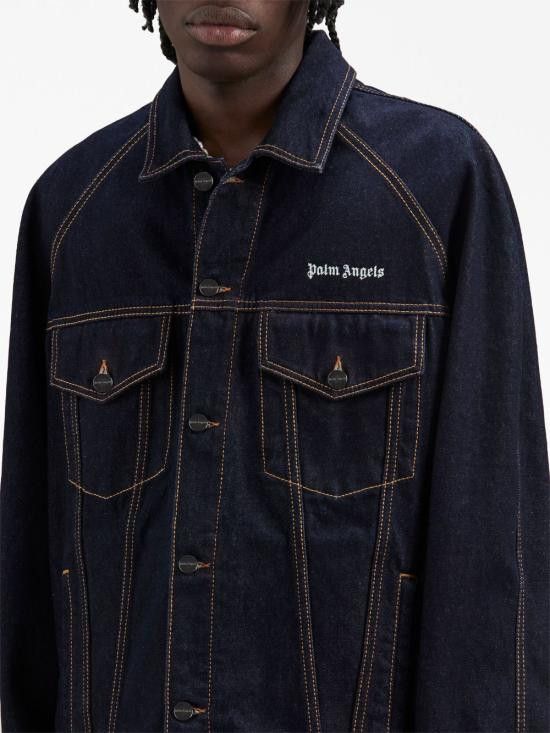 Palm Angels PALM ANGELS Men Jacket PMYE038F23DEN001 4601 Blue Size US M / EU 48-50 / 2 - 4 Thumbnail