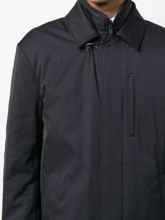 Fay FAY Men Coats NAM6447009 0UXSU809 Blue Size US XXL / EU 58 / 5 - 2 Thumbnail