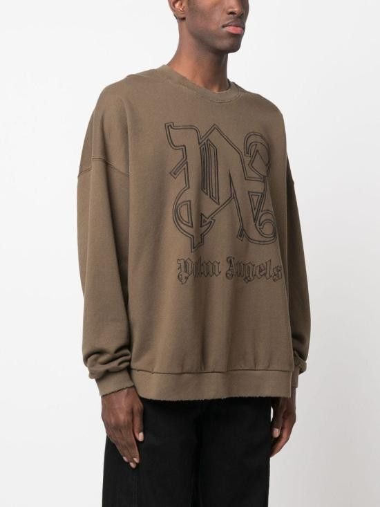 Palm Angels PALM ANGELS Men Hoodies PMBA074E23FLE001 6010 Brown Size US M / EU 48-50 / 2 - 2 Thumbnail